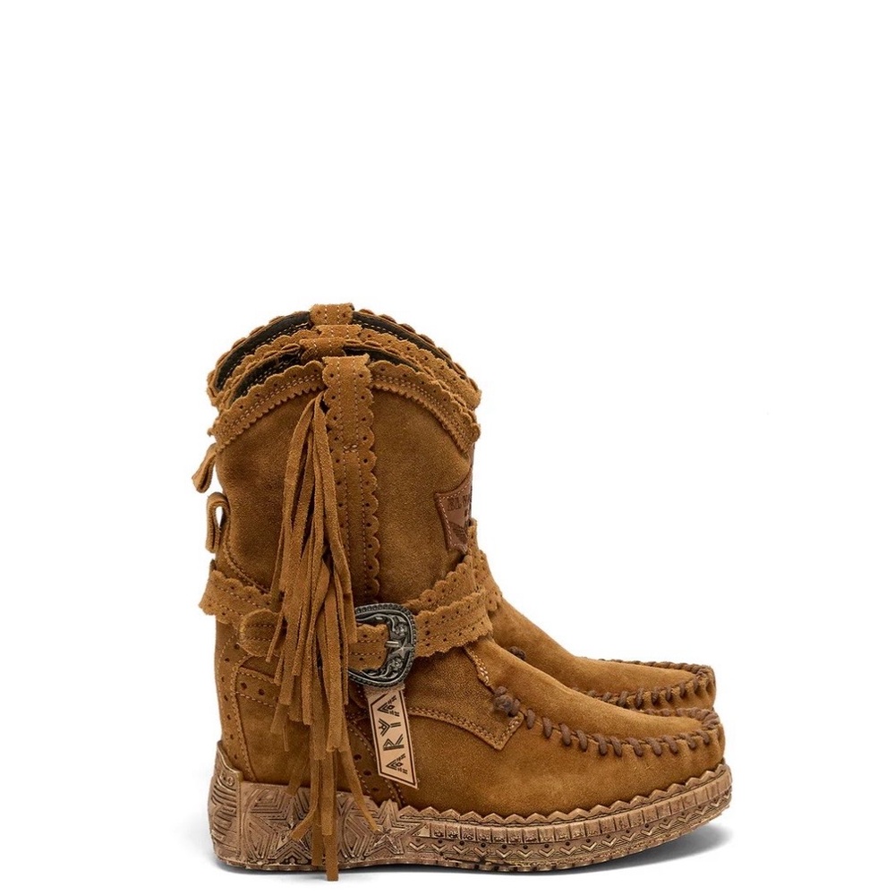 Wedge Moccasin Boots - Arya Silverstone Mou